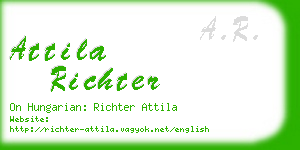 attila richter business card